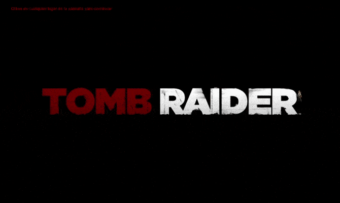 gif de fragmento de recreación de los creditos del tomb raider 2013 en processing